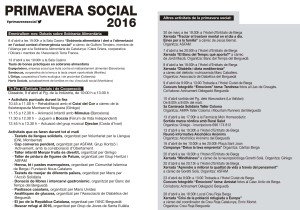 programa de mà Primavera Social 2016
