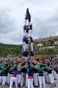 castellers de Berga i Sant Cugat a Puigreig