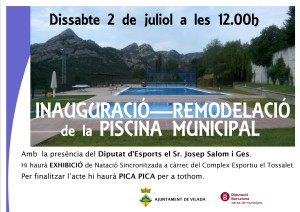 CARTELL INAUGURACIÓ PISCINA