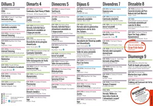 Programa setmana saludable Berguedà 2017-2