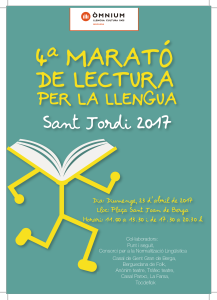 marató lectura sant jordi