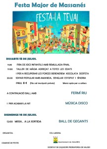 Festa Major de Massanés estiu 2017