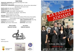 Programa de mà - La Família Addams