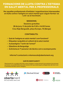 fulletó formació salut mental berga - bq