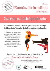 Cartell - Canvis a l'adolescència (1-12-20)