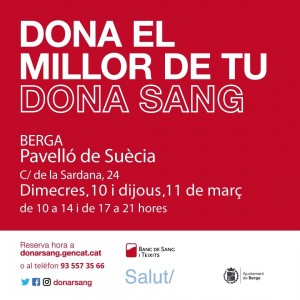 Donació de sang - Berga (Març 2021)
