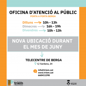 Horari punts d'atenció
