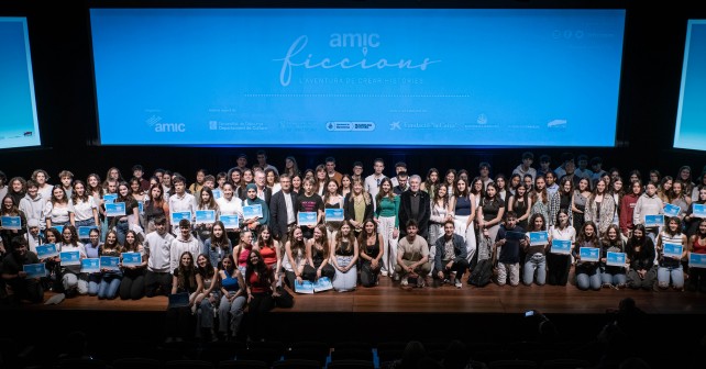 Fotografia lliurament de premis AMIC-Ficcions 16a edició