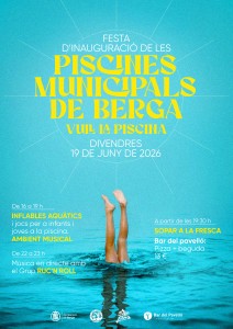 Cartell inauguració Piscines-digital
