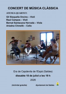 cartell quartet Atenea 20260718